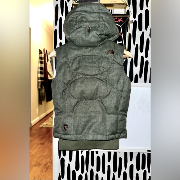 AMAZING North Face 600 Down Vest in Green Twill - Picture 3 of 11